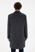 Men's Navy Blue Cashmere Coat