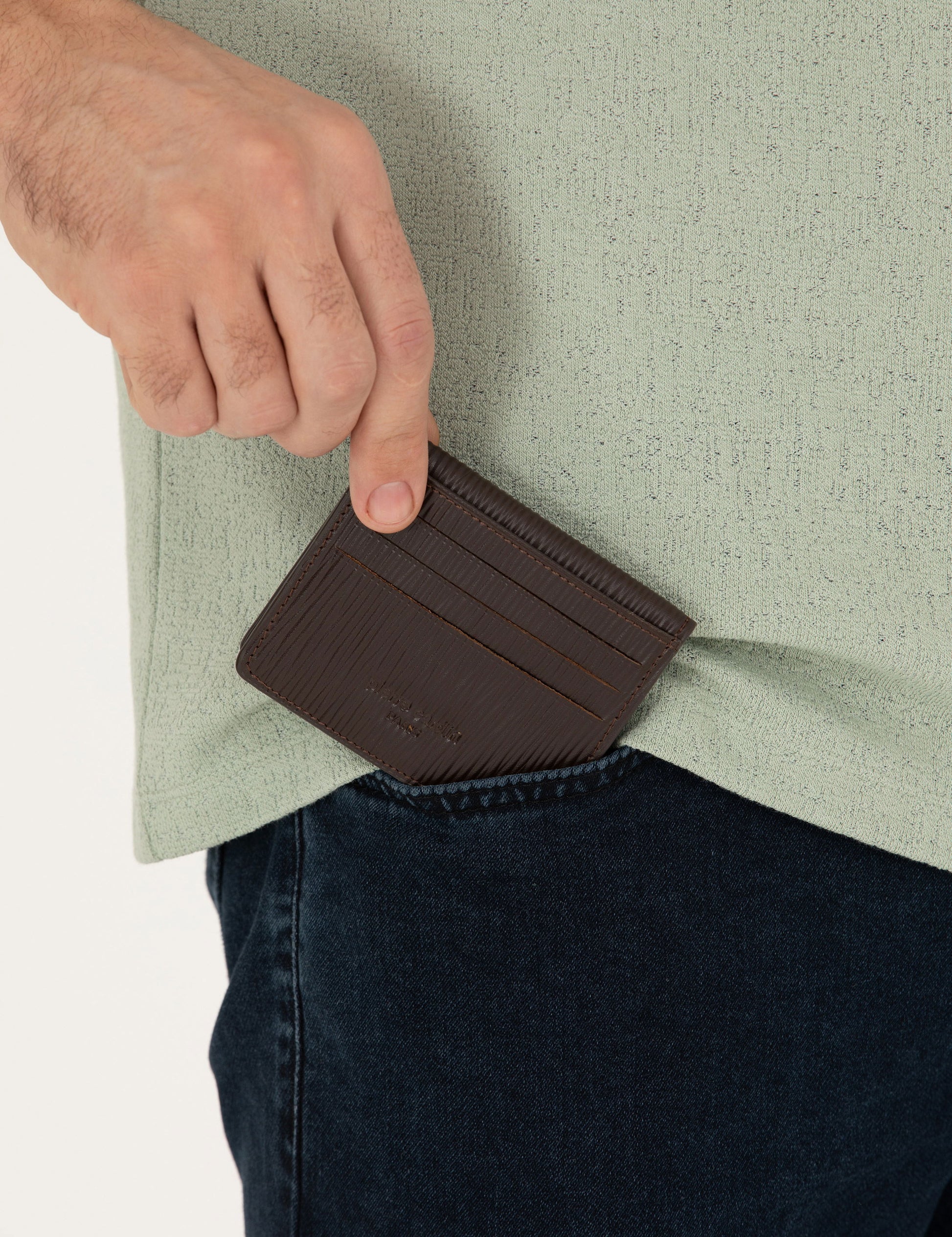 Men's Brown Leather Wallet