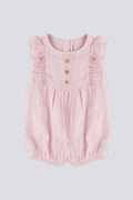 Baby Girl Pink Ruffle Jumpsuit