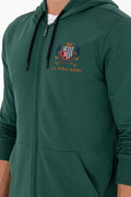 Men's Dark Green Knitted Cardigan