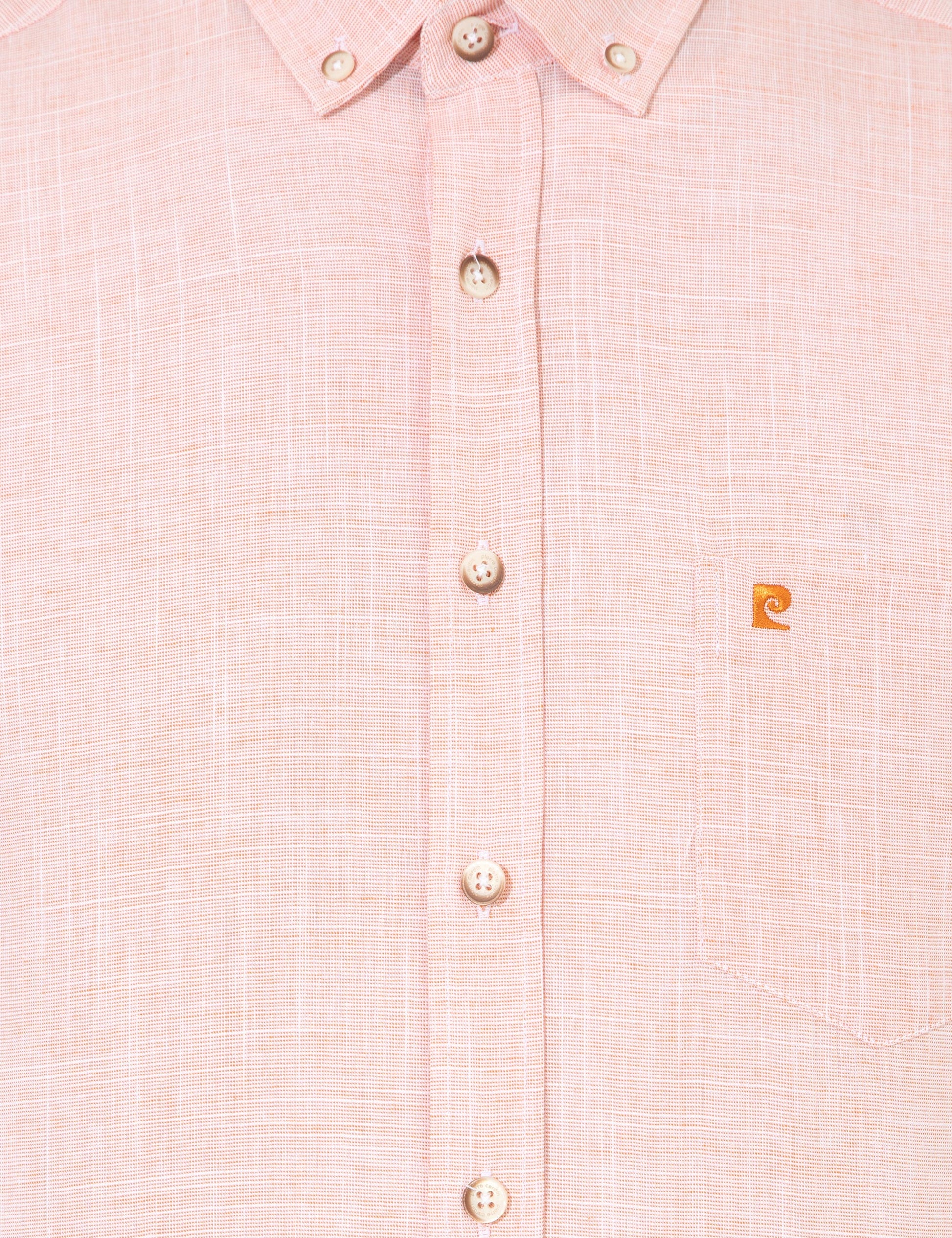 Orange Regular Fit Short Sleeve Shirt