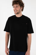 Men's Comfort Fit Crew Neck Black T-Shirt