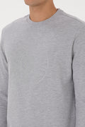 Men's Grey Melange Sweatshirt