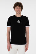 Men's Regular Fit Crew Neck Black T-Shirt