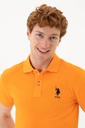 Men's Orange Basic T-Shirt