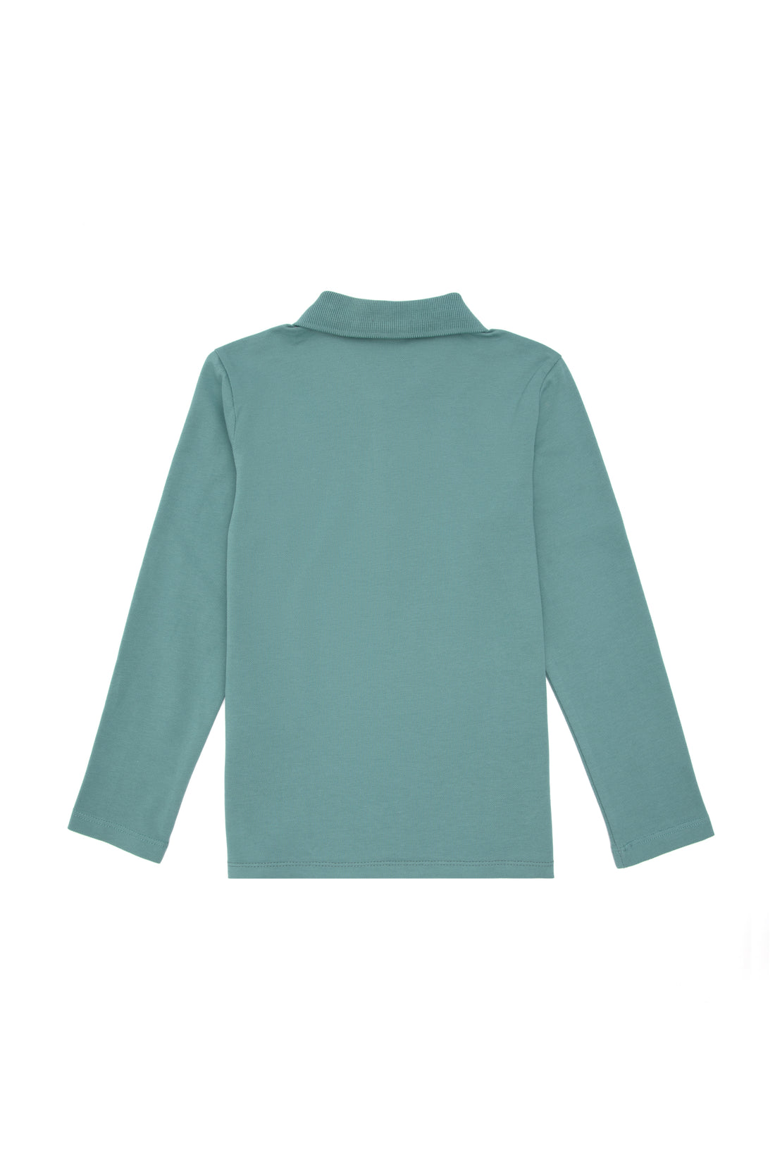 Girls' Mint Polo Collar Basic Sweatshirt