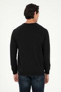 Men's Black Basic Sweatshirt