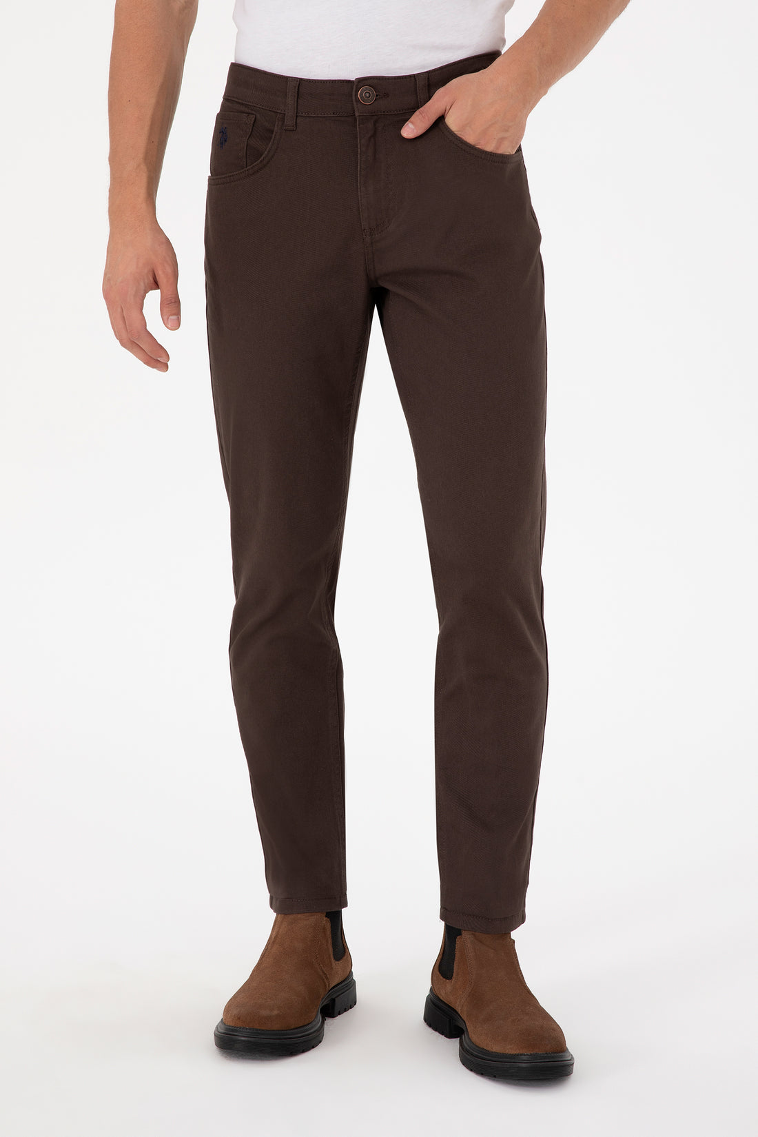 Men's Brown Canvas Pants