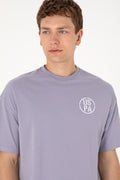 Men's Oversize Fit Crew Neck Grey T-Shirt