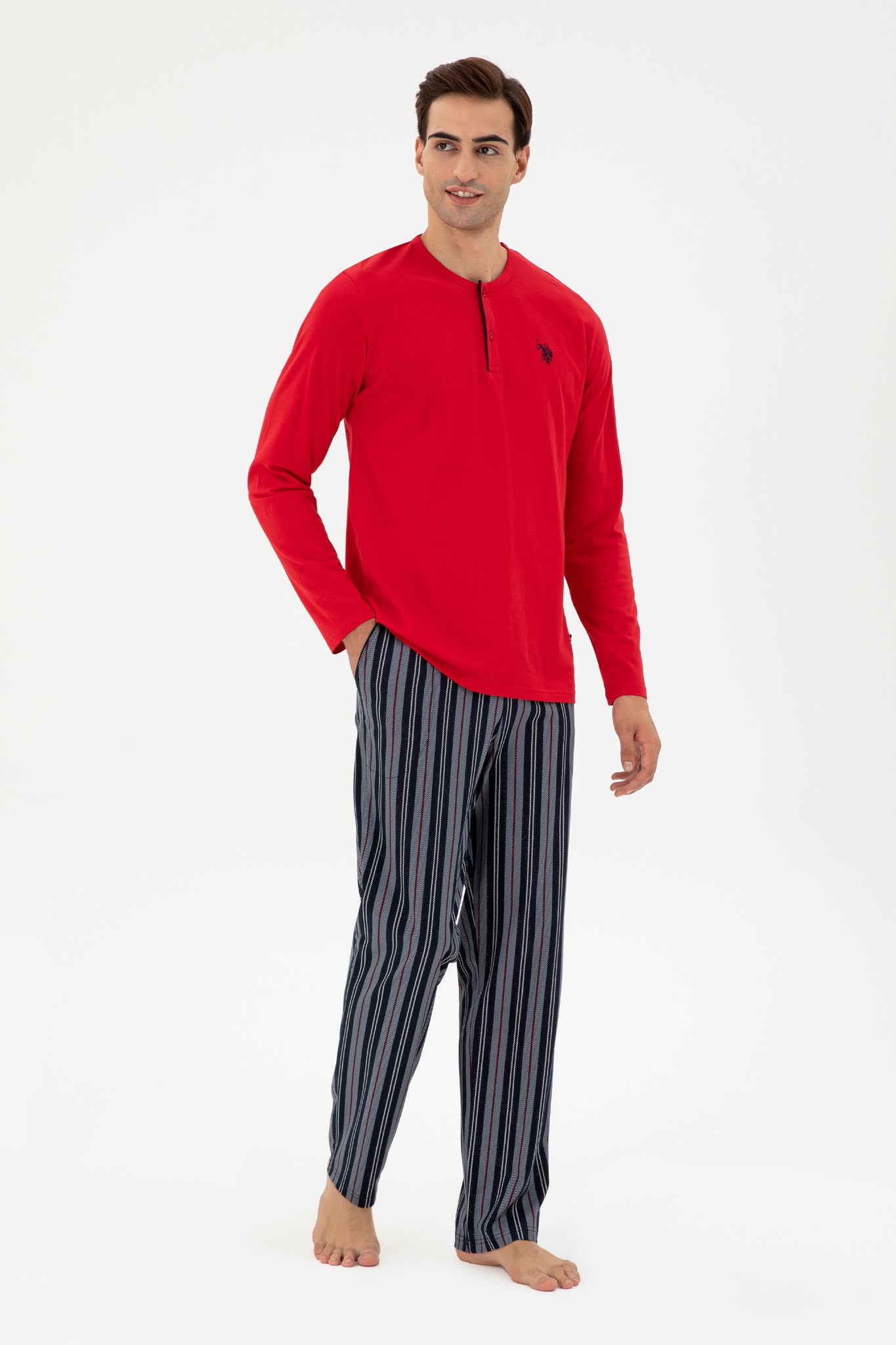 Men's Red Pajama Set