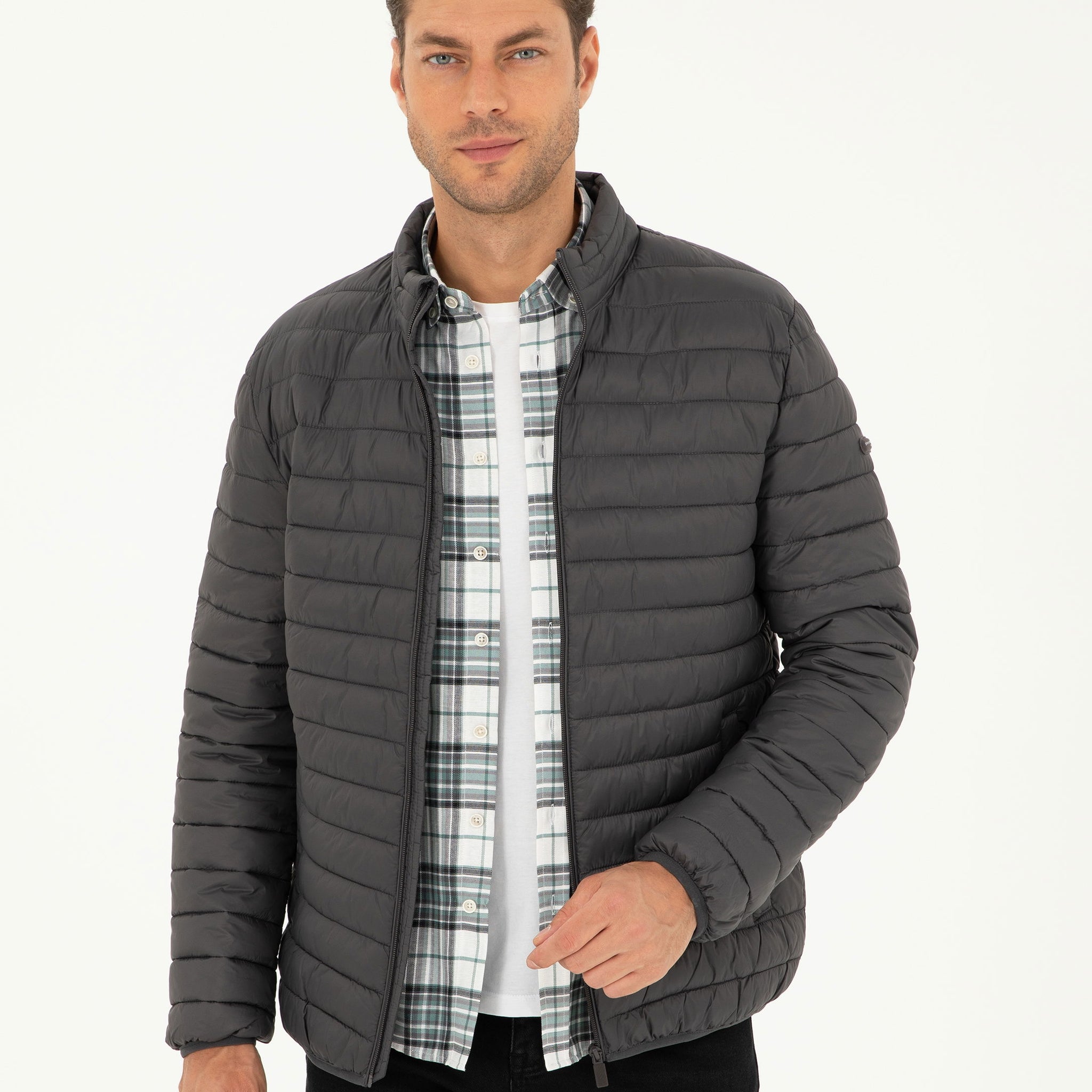 Anthracite Quilted Sport Coat