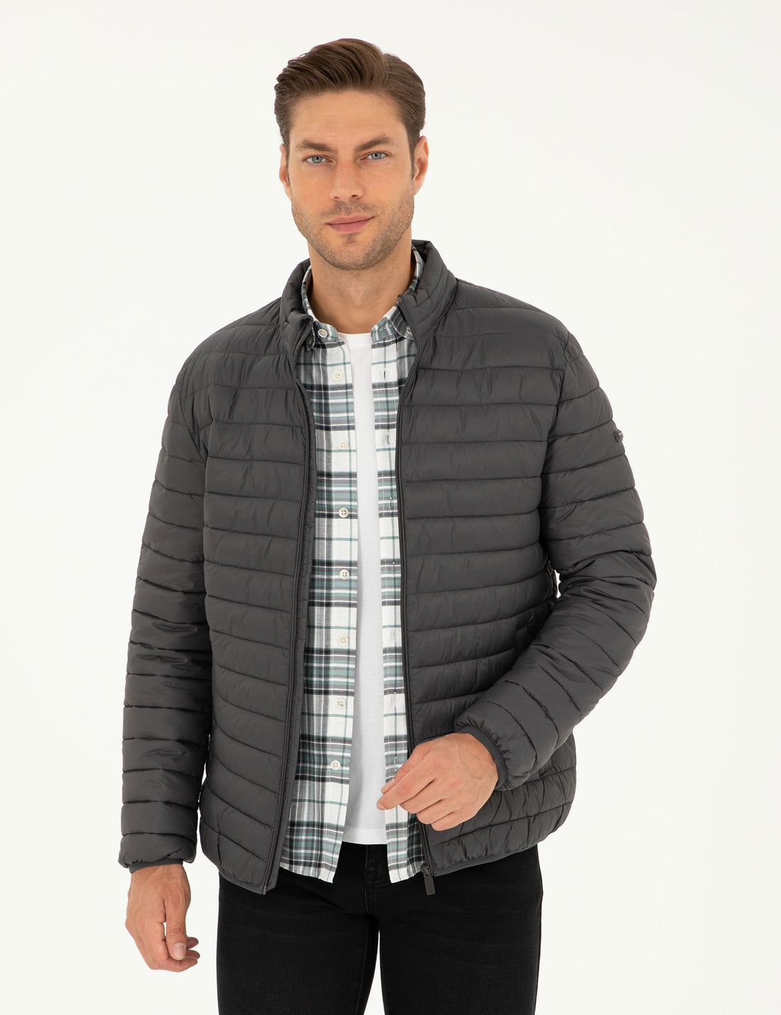 Anthracite Quilted Sport Coat