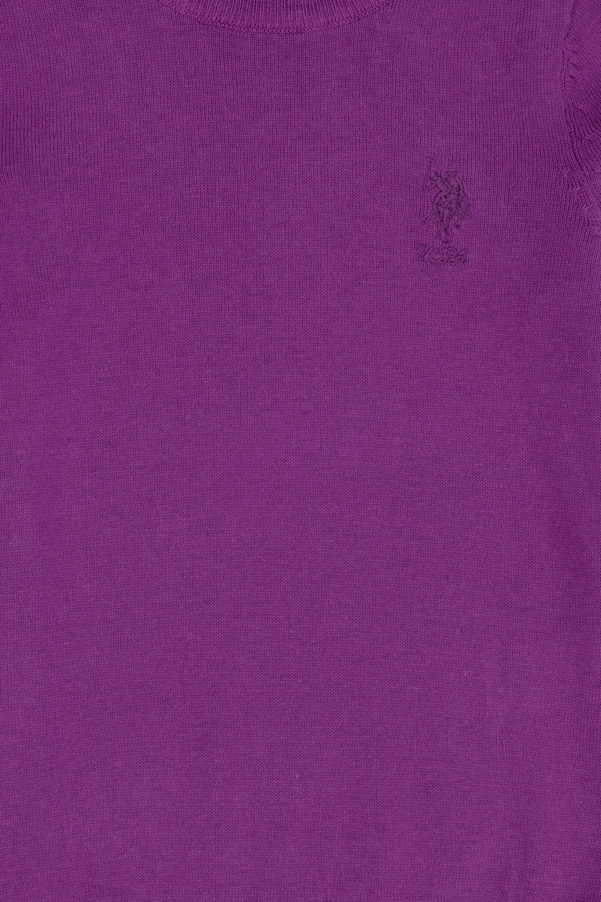 Girls' Violet Basic Sweater