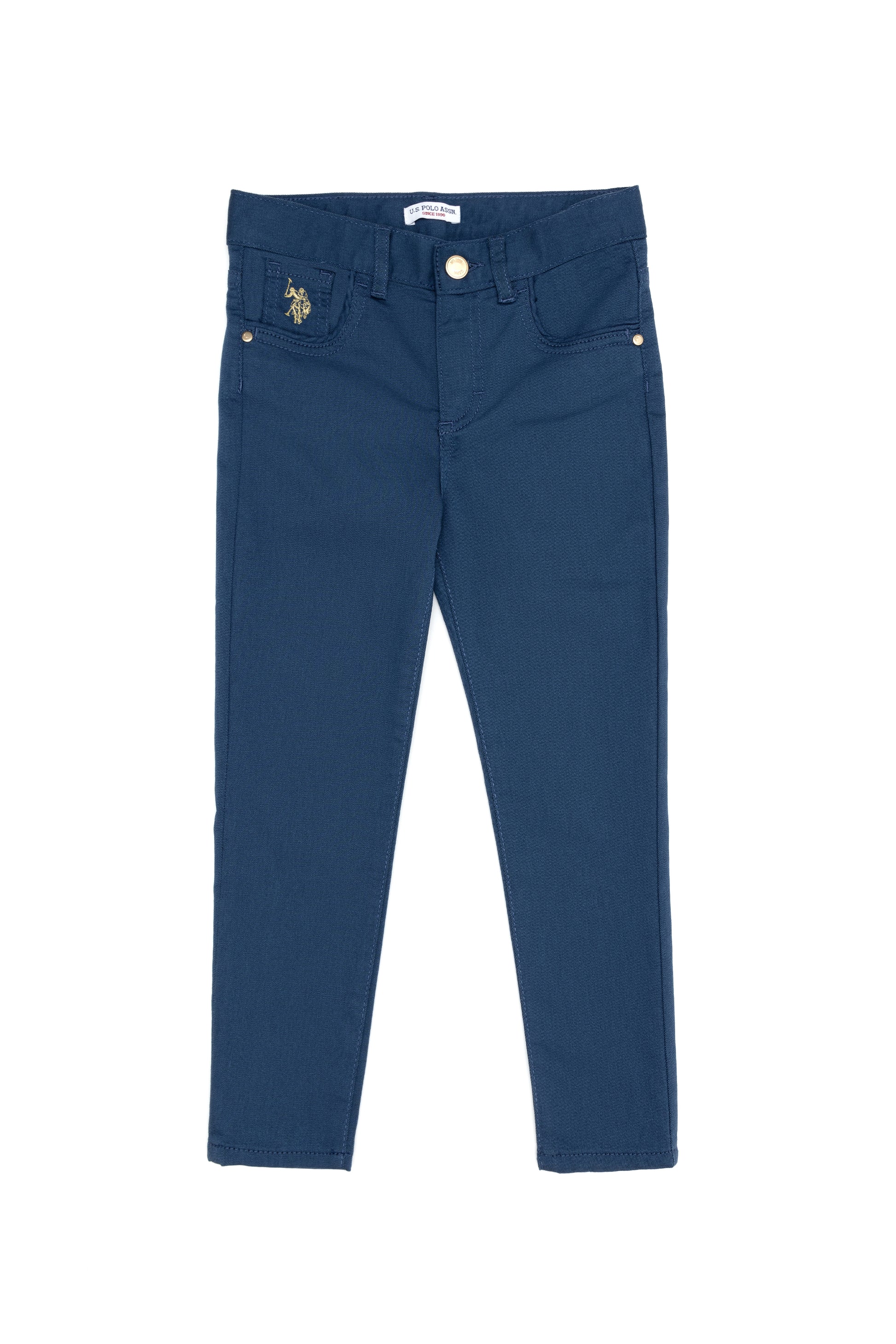 Girls' Indigo Canvas Pants