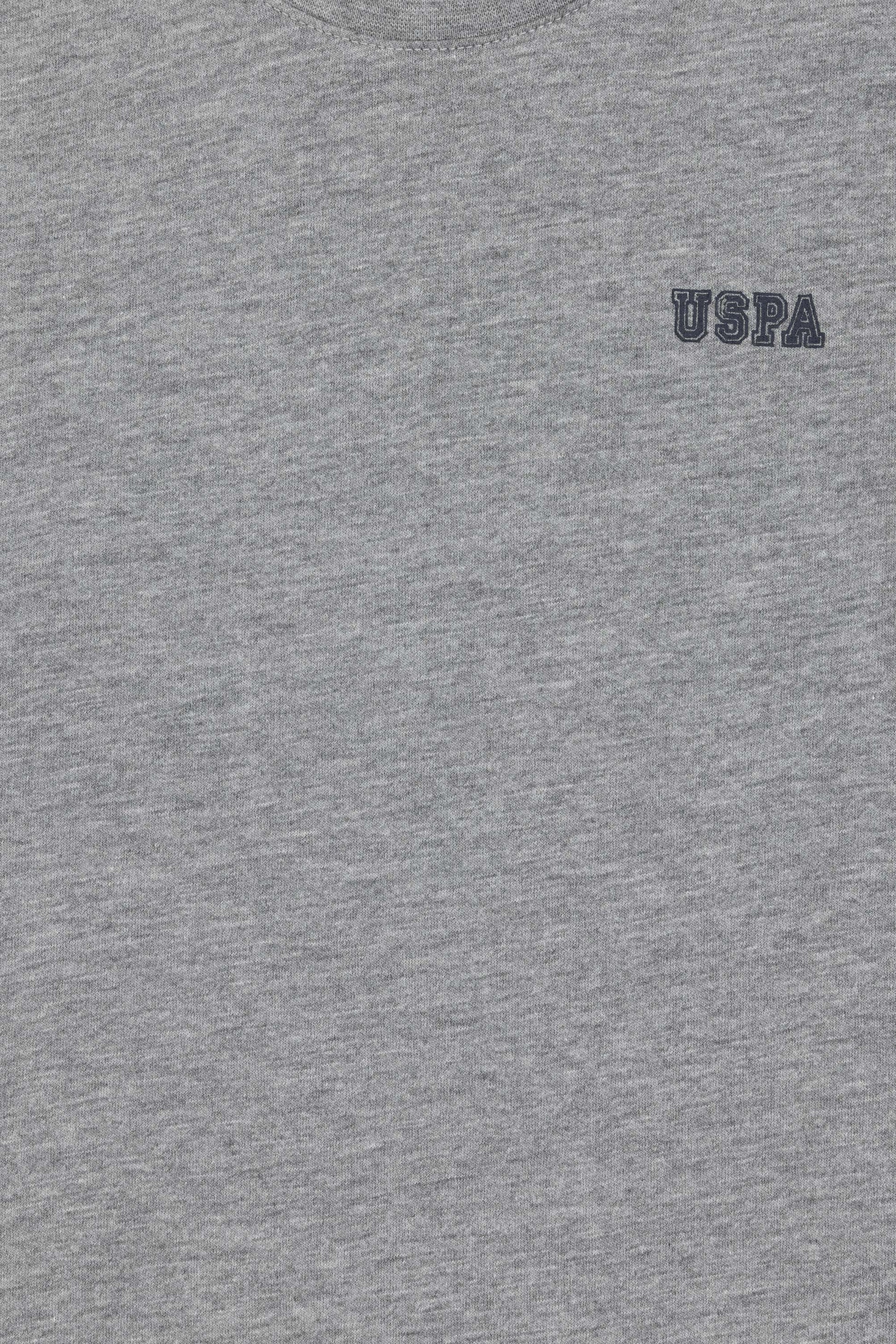 Boy's Grey Melange Crew Neck T-Shirt