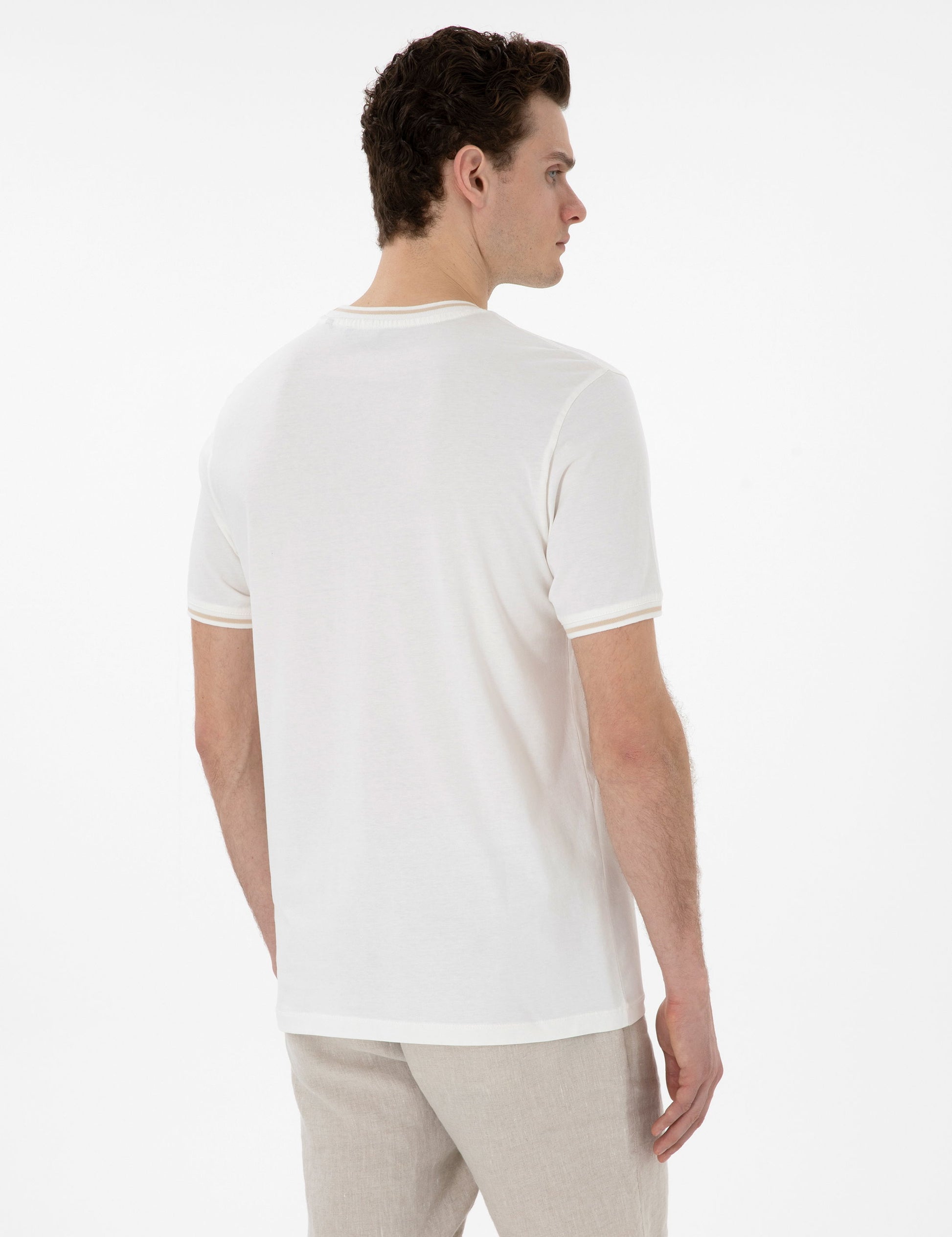Ecru Regular Fit T-Shirt