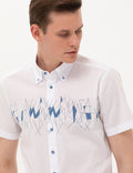Navy Blue Ex. Slim Fit Short Sleeve Shirt