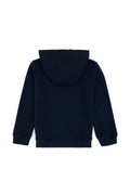 Boy's Navy Blue Basic Zipper Sweatshirt