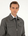 Anthracite Leather Jacket