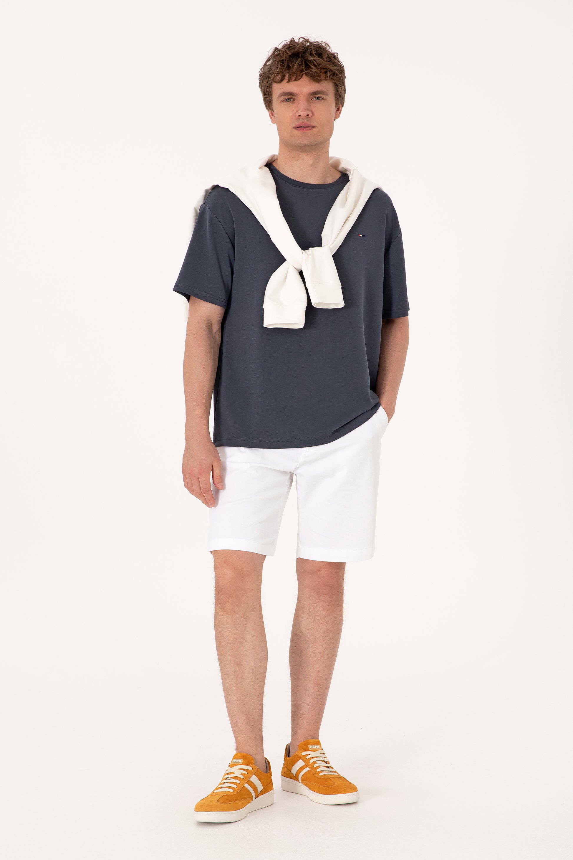 Men's Comfort Fit Crew Neck Anthracite T-Shirt