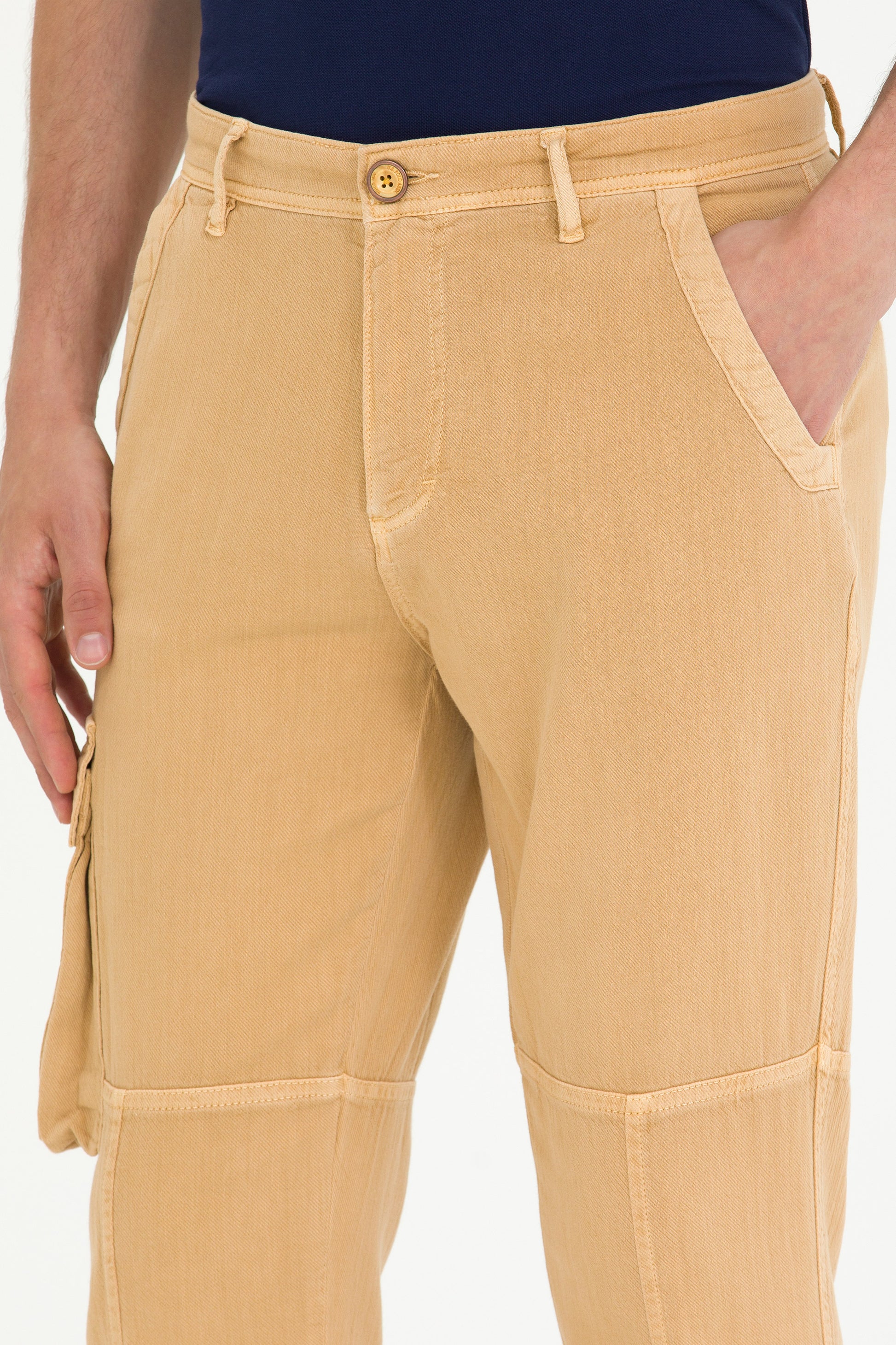 Men's Camel Canvas Pants