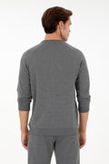 Men's Anthracite Melange Basic Sweatshirt