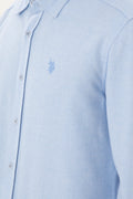 Men's Light Blue Long Sleeve Shirt