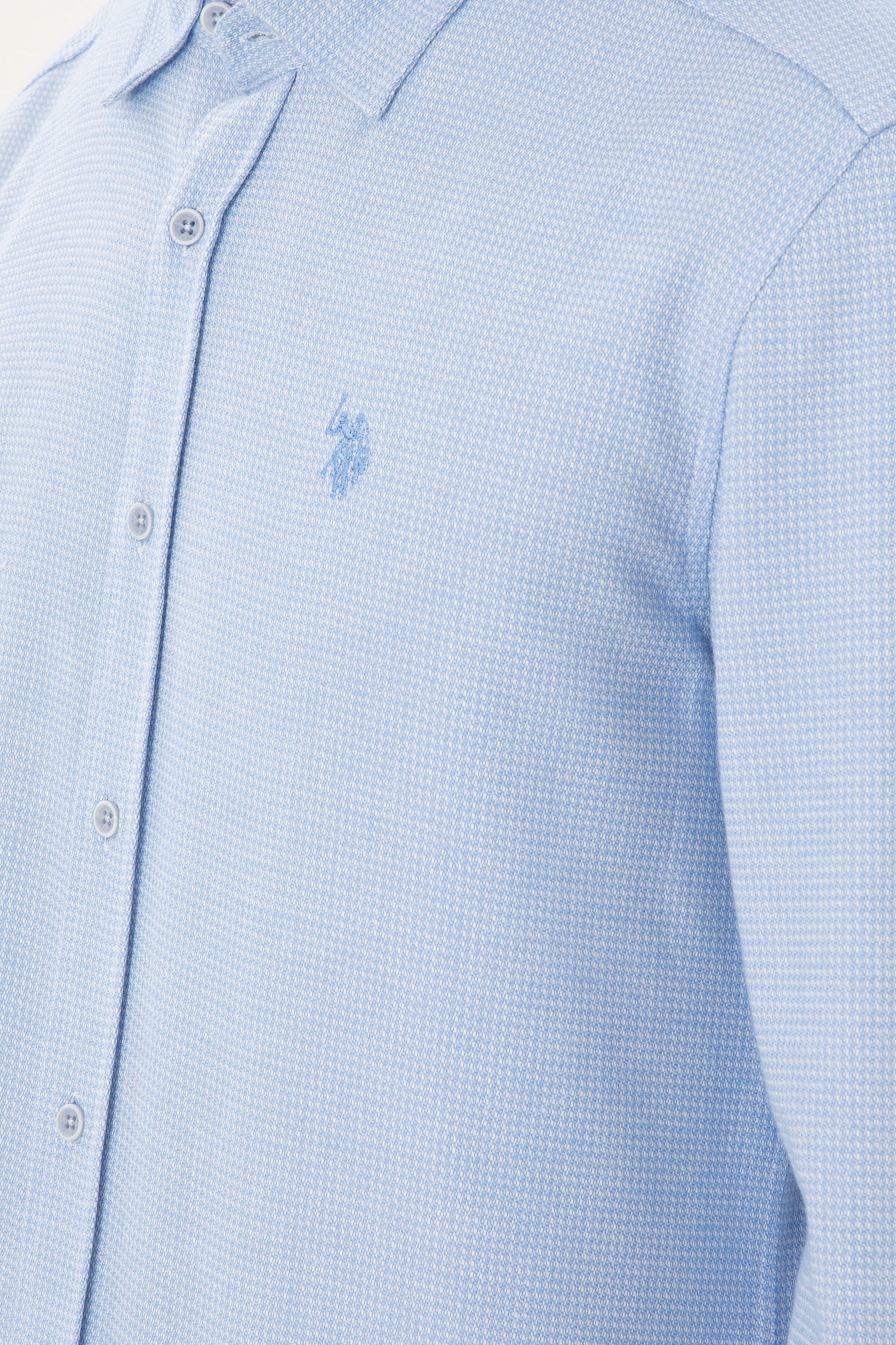 Men's Light Blue Long Sleeve Shirt