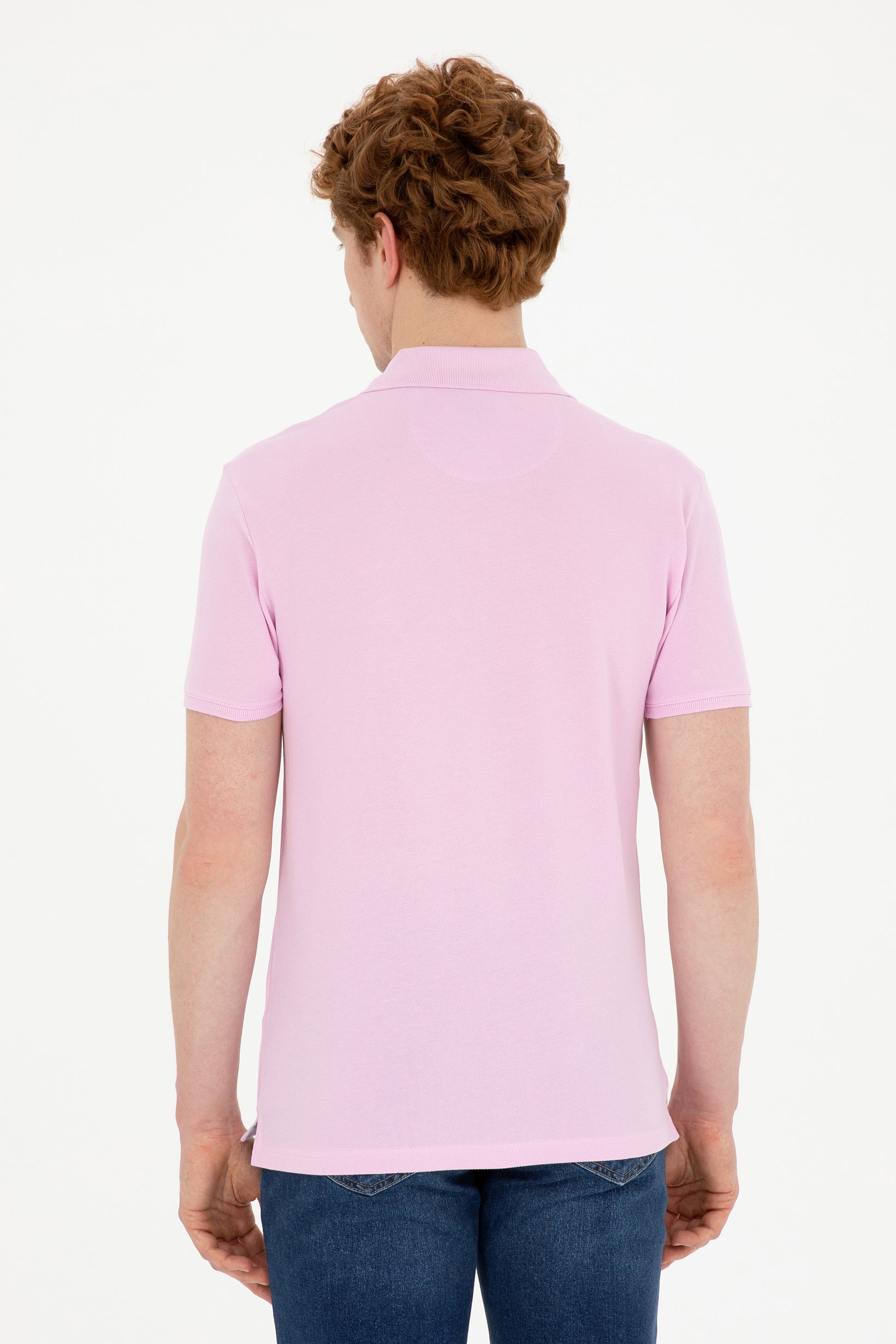 Men's Pink Basic T-Shirt