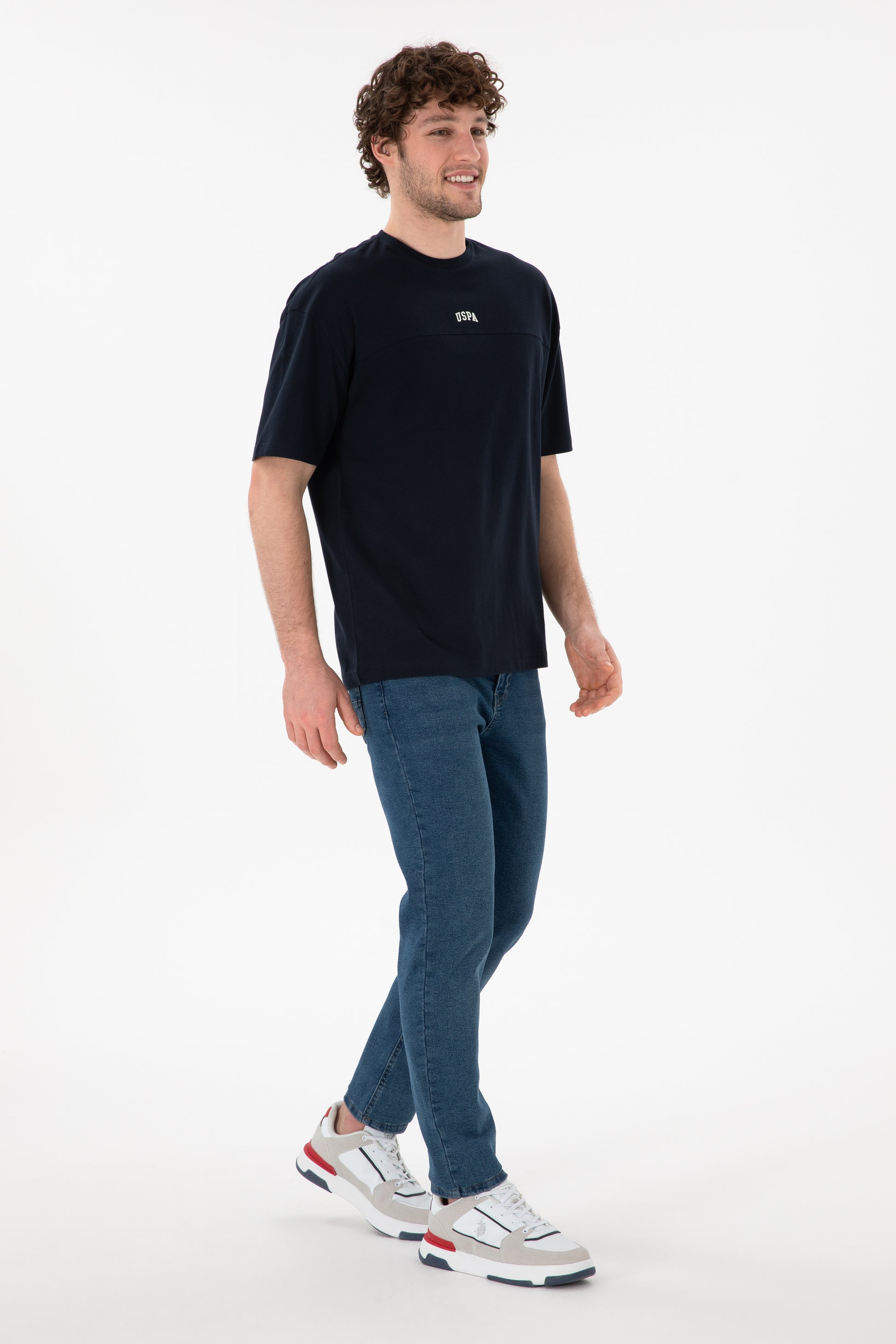 Men's Comfort Fit Crew Neck Navy T-Shirt