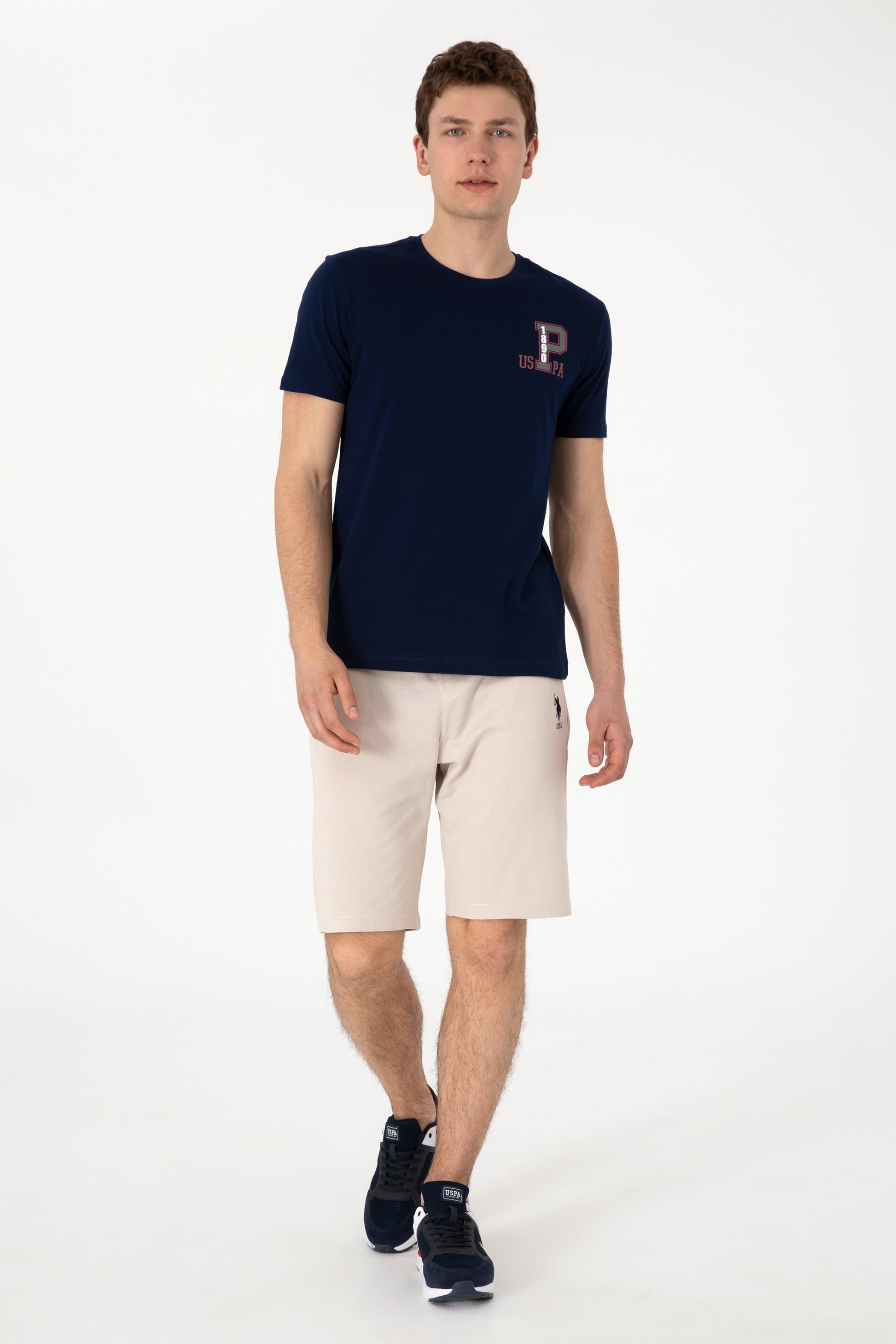 Men's Regular Fit Crew Neck Navy T-Shirt