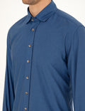 Indigo Slim Fit Long Sleeve Shirt