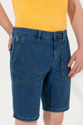 Men's Blue Jean Shorts