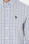 Men's Plaid Blue Shirt