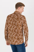 Men's Camel Long Sleeve Shirt