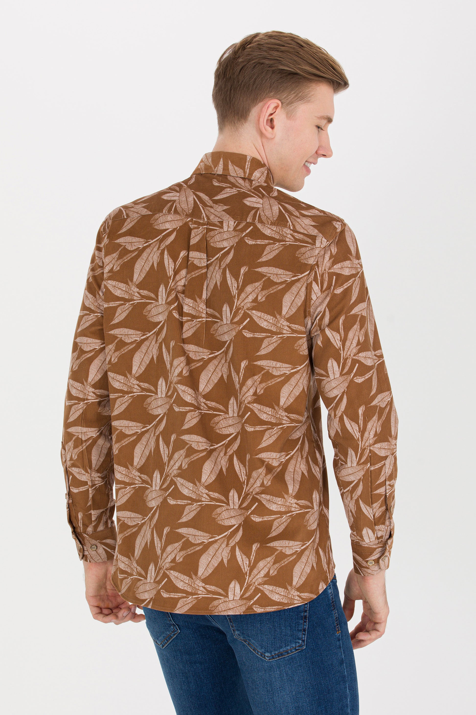 Men's Camel Long Sleeve Shirt