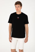 Men's Comfort Fit Crew Neck Black T-Shirt