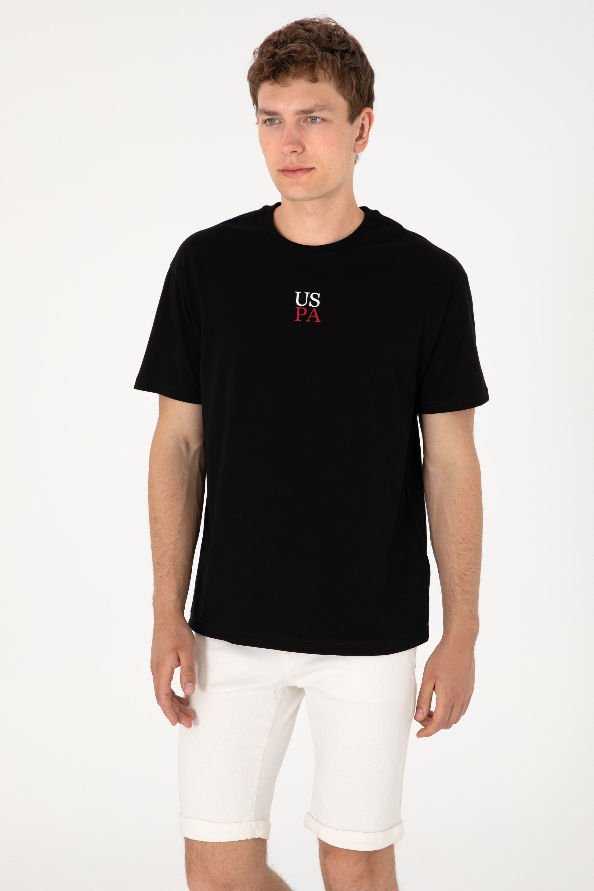 Men's Comfort Fit Crew Neck Black T-Shirt