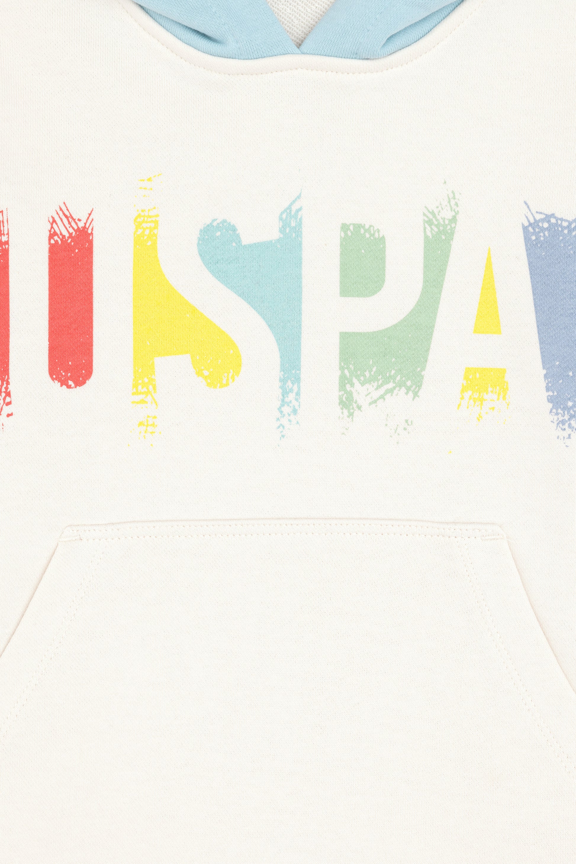 Girls' Cream Hooded Sweatshirt