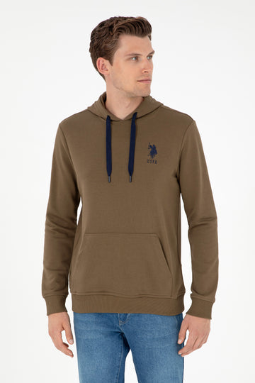 Men's Khaki Basic Sweatshirt