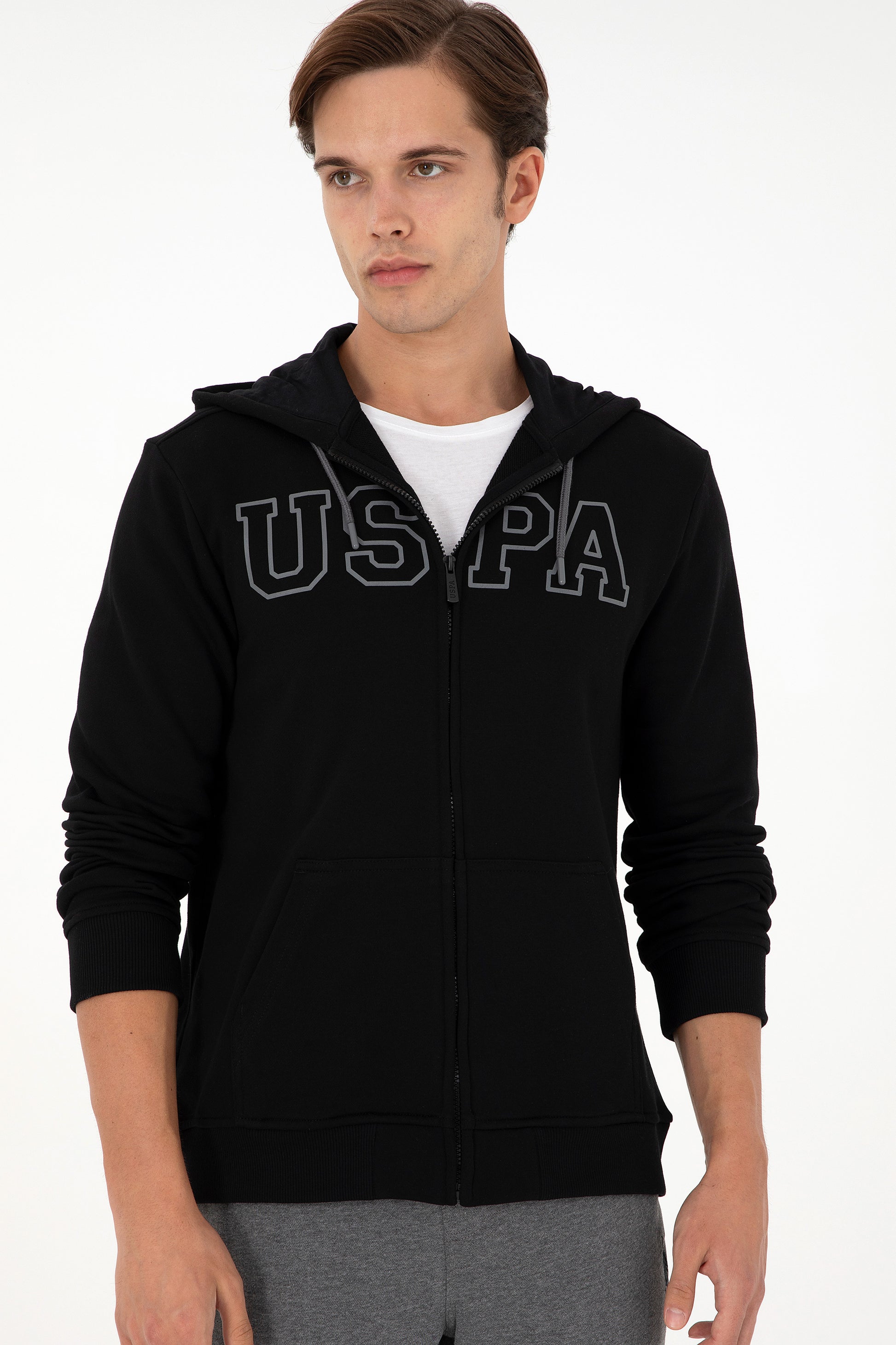 Men's Black Knitted Cardigan