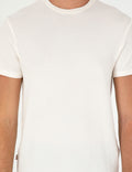 Ecru Slim Fit Basic T-Shirt