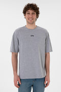 Men's Comfort Fit Crew Neck Grey Melange T-Shirt