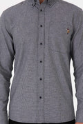 Men's Navy Blue Long Sleeve Shirt