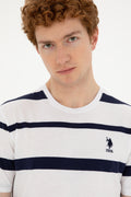 Men's Regular Fit Crew Neck White T-Shirt