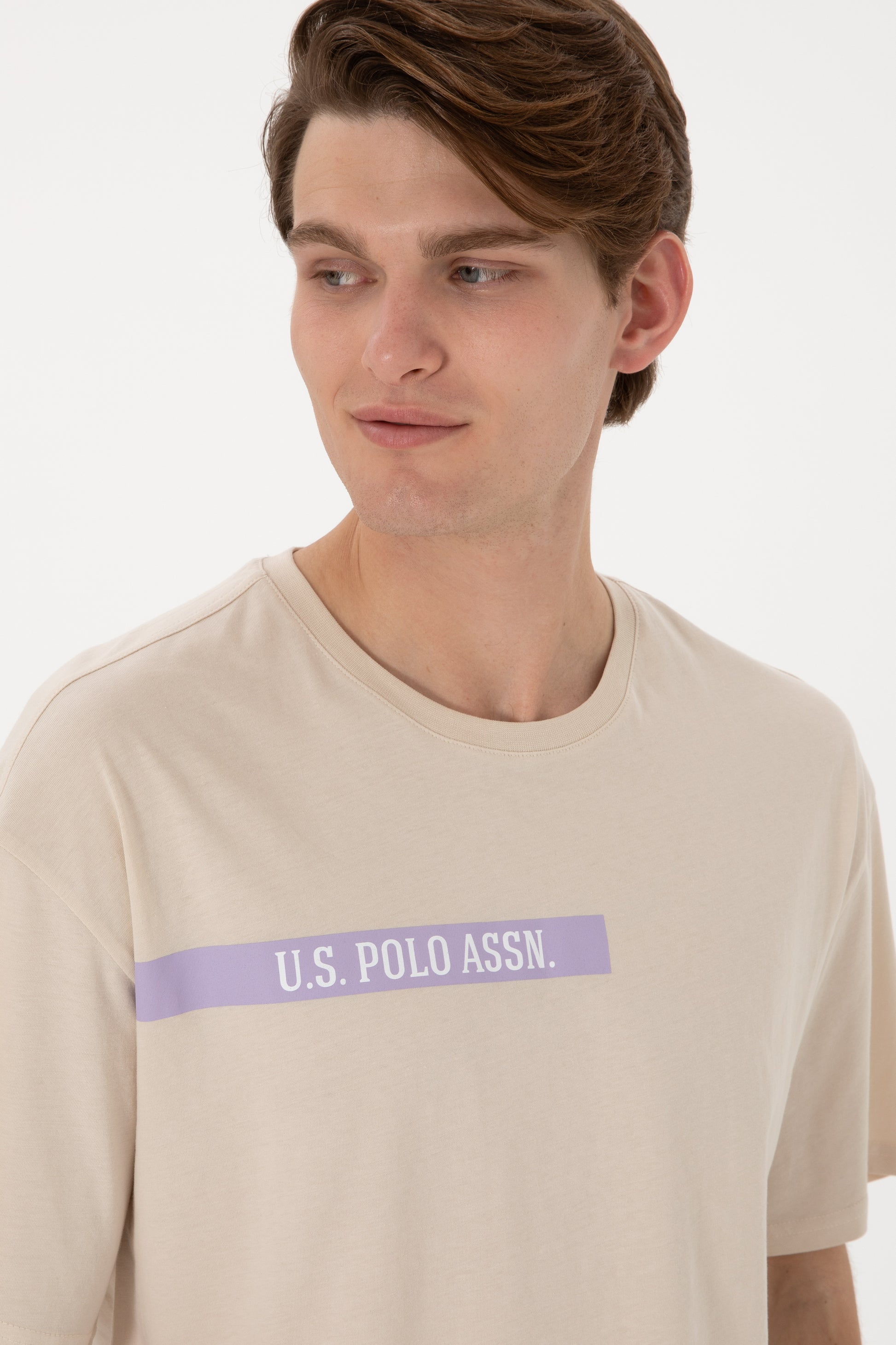 Men's Comfort Fit Crew Neck Stone T-Shirt
