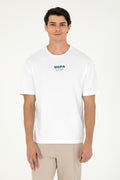 Men's Comfort Fit Crew Neck White T-Shirt