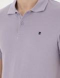 Lilac Slim Fit Basic T-Shirt