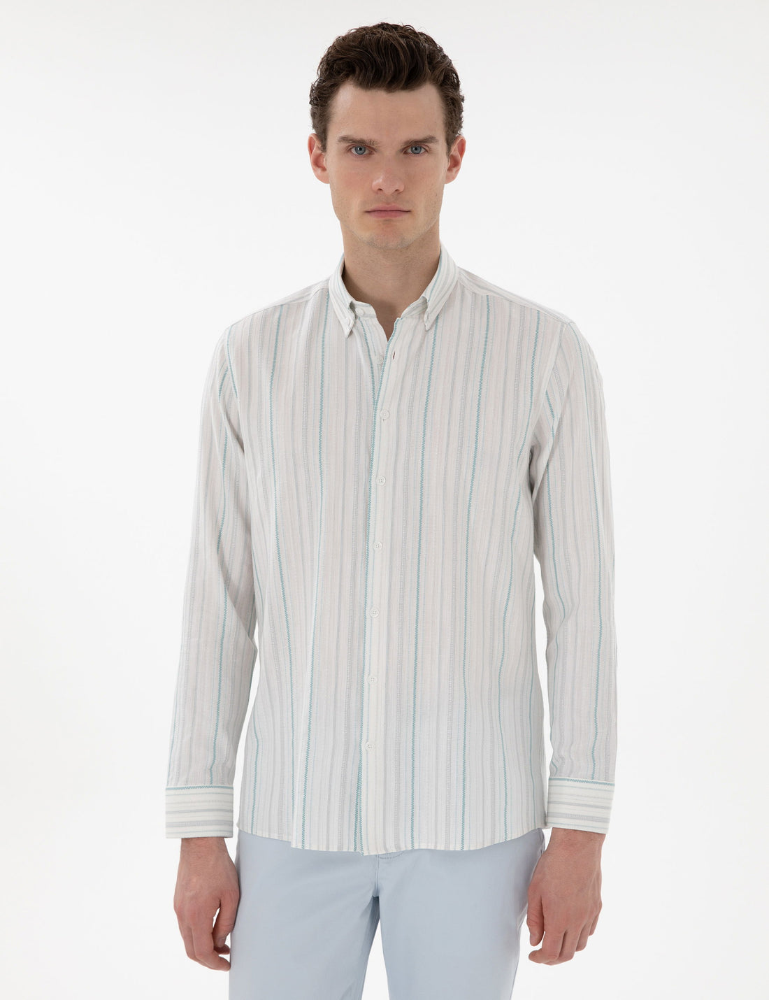 Mint Regular Fit Long Sleeve Shirt