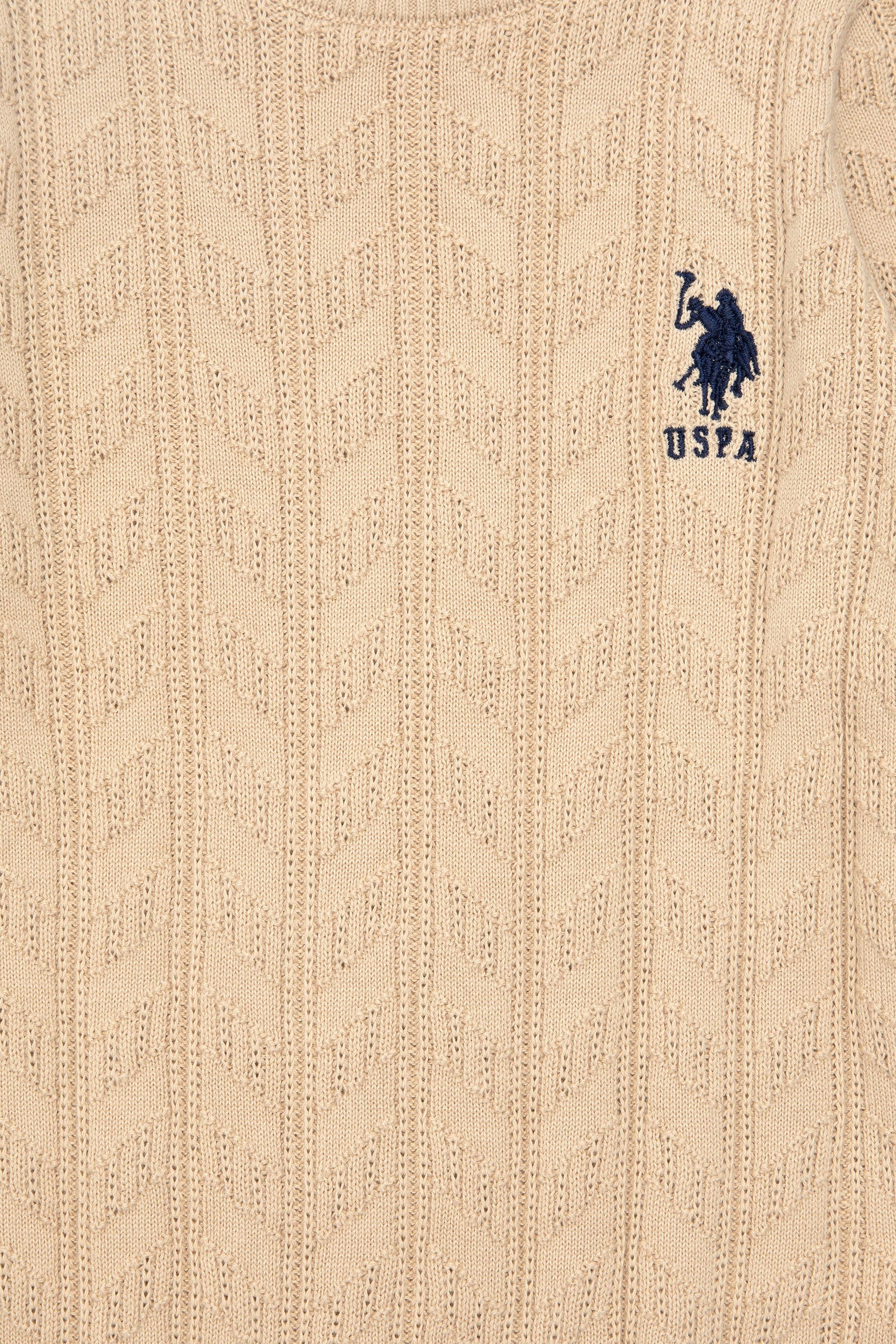 Boy's Sand Basic Crew Neck Sweater